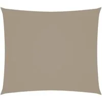 vidaXL Sonnensegel Sonnensegel Oxford-Gewebe Rechteckig 2,5x3 m Taupe, (1-tlg)