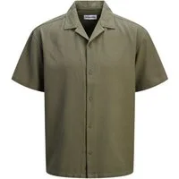 Jack & Jones Kurzarmhemd Global Waffle Resort Shirt mit strukturiertem Waffelstoff