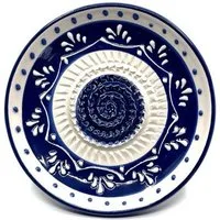 Kaladia Multireibe Reibeteller in blau und weiß, Keramik, handbemalte Küchenreibe - Made in Spain