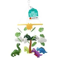 wortek Babymöbel-Set Baby Mobile Windspiel zum Aufhängen Dinos, (Set, 1-tlg., Kinderbett, Wickelkommode, Decke Kinderzimmer), Babymobile Bettglocke Babyzimmer Bett Baby Windspiel