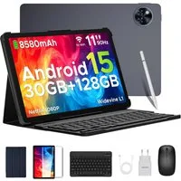 DOOGEE U11 Pro Android 15 Tablet mit Tastatur, Stift, Maus, Hülle, 11 Zoll Tablet (11", 256 GB, Android 15, WIFI, 8580mAh, 90Hz, 13MP+5MP, 5G WiFi/Widevine L1/ GPS/Face ID/OTG)