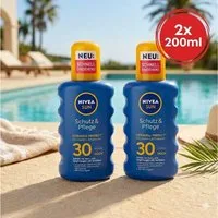 Nivea Sun Sonnenschutzcreme NIVEA SUN - Sonnenspray Schutz&Pflege LSF30 - 3er Angebot, 2-tlg.