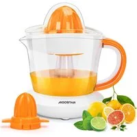 Aigostar Entsafter Saftpresse Elektrisch 2 Kegel, Orangenpresse, Zitruspresse, 40,00 W, Hohe Saftausbeute, Tropfsicherer Auslauf, 100% reiner Saft, BPA-frei