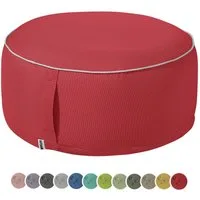 heimtexland Sitzkissen Outdoor Pouf Bodenkissen Garten Lounge Deko Hocker, schmutz-/wasserabweisend I UV-beständig I waschbar