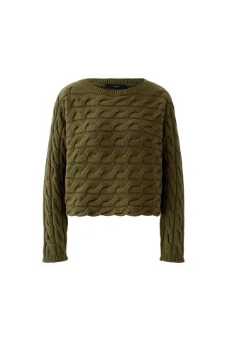 Oui - SIRAH Pullover burnt olive - Gr. - 42