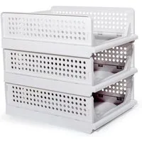 Zedelmaier Organizer Schrank-Organizer Kleiderschrank Schublade faltbare Aufbewahrungsbox (Set, 3 St)