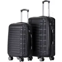 Beibye Kofferset - Set 2-teilig 65 + 55 cm, 4 Doppel-Rollen, Dehnfalte, div. Farben