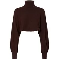pieces Strickpullover PCMELVIA LS HIGH NECK KNIT ARMWARME