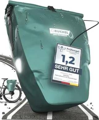 Büchel Gepäckträgertasche 100 % Wasserdicht inkl. Halterungssystem storm 25,4 L
