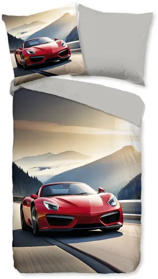 good morning Babybettwäsche "Cabrio" 2 Stk. Baumwolle, Renforcé, 135x200, 2 Teilig, Wendeoptik, Kind, Junge, Auto