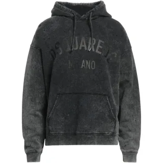 Dsquared2 Milano Destroyed Faded Look Grauer Hoodie