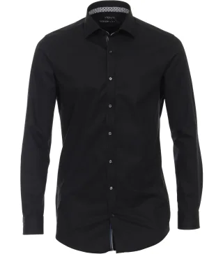 VENTI - Businesshemd schwarz - Gr. - 41