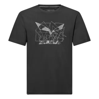 SALEWA - Eagle Geometric T-Shirt Herren - Schwarz (Gr.52)