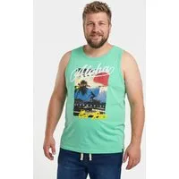 Men Plus T-Shirt Tanktops 2er-Pack Print Rundhals bis 8 XL