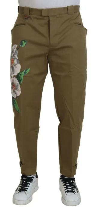 Blumenmuster-Hosen im lässigen Stil