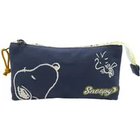 Snoopy Federmäppchen 3 Fächer Federmappe mit Reißverschluss