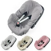 BABEES Kindersitzbezug 100% LEINEN Bezug für Babyschale Leinenbezug Sommerbezug, 100% Leinen