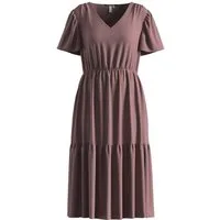 QS Midikleid Kleid Viskosekleid mit All-over-Print