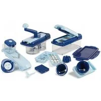 Genius Gemüseschneider Genius Nicer Dicer Fusion Smart Set (23 Teile) inkl. Twist, rubinrot, 23 Teile, Würfel, Stifte, Gemüsehobel mit 1250ml Fassungsvolumen