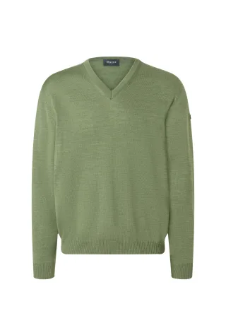 MAERZ Muenchen - Pullover V-Ausschnitt 1/1 Arm green hummus - Gr. - 48