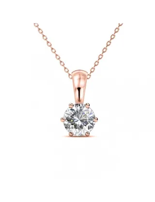 Geburtsstein-Anhänger - Rose Gold und Kristall