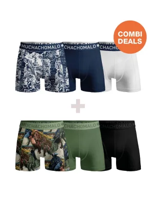 Muchachomalo Herren Boxershorts – 3+3 Stück – Herren Unterhosen