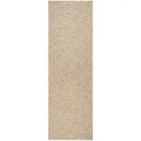 vidaXL Teppich Teppich ZIZUR 80x200 cm Jute-Optik Indoor und Outdoor, Rechteckig