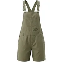 GARDENA Latzhose Damen, staubiges Olivgrün, Gr. 40 Jeans Latzshorts kurze Hose Baumwolle