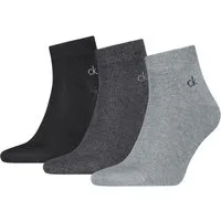 Calvin Klein Kurzsocken CK MEN QUARTER (3 Paar) Rippenbündchen, Cotton-Mix, elastisch