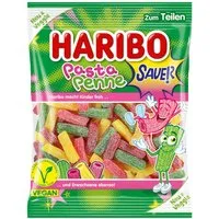 HARIBO Süßigkeit, Haribo Pasta Penne Sauer Fruchtgummi erfrischender Geschmack 160g