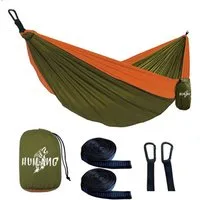 Blusmart Hängematte Campinghängematte im Freien (270 cm x 140 cm ultraleichte Reisehängematte, Tragkraft 300 kg), Garden Beach Doppelhängematte