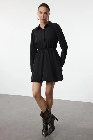 Langes, gerades Minikleid für Damen, lässig/alltagstauglich
