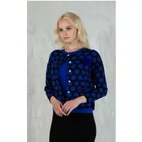 Passioni 2-in-1-Strickjacke Twinset mit Punktemuster