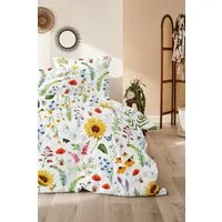 Primera Bettwäsche Renforce-Bettwäsche Flowerbee, Soft-Seersucker, 2 teilig