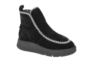 Tamaris 1-26865-41 Damen Winterstiefeletten Schwarz - Echtleder, Warmfutter, ...