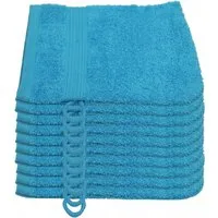 Julie Julsen Waschhandschuh 10-Waschhandschuh-Türkis-Waschhandschuh 15 x 21 cm, (10-St)