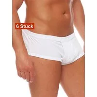 Cocain underwear Slip Herren Unterhose Slip Feinripp Schlüpfer weiß Eingriff 100% Baumwolle (Spar-Packung, 6-St) 100% Baumwolle