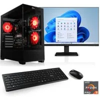 CSL Sprint V28992 PC-Komplettsystem (27", AMD Ryzen 5 Ryzen 5, 0, 16 GB RAM, 256 GB SSD)