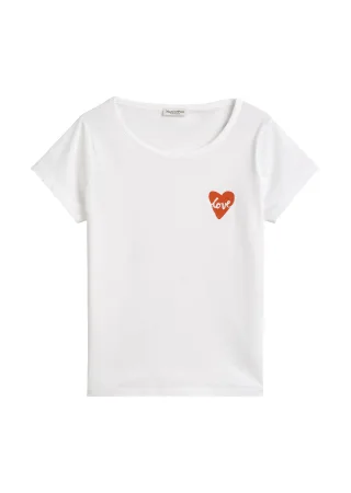 Marc OPolo Casual - Print-T-Shirt regular white - Gr. - XS