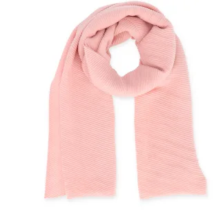 Halsüberkopf Accessoires - 180x70 Schal Plissée Uni rosé - Gr. - OS