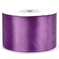 Creativery Satinband, Satinband 50mm x 25m Rolle Dunkles Mauve