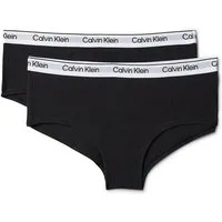 Calvin Klein Underwear Hipster 2PK SHORTY (Packung, 2er-Pack) Mit Markennamen auf dem Bund, für Kinder
