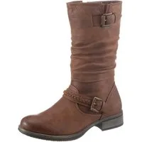 Rieker Stiefel Boots, Winterboots, Blockabsatz mit gerafftem slouchy-Schaft