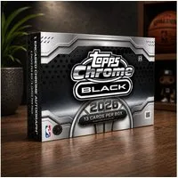 Topps Sammelkarte 2026 Topps Chrome Black Basketball Hobby Box Englisch
