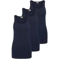 Vero Moda Tanktop Long Tank Top (3-tlg) (3 Stück) lang, elastische Baumwollqualität