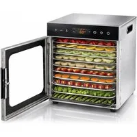 Youyijia Dehydrator Dörrautomat Edelstahl mit 8 Edelstahlgitter