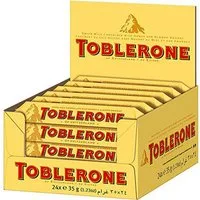 Toblerone Schokolade, Toblerone Riegel Milk Schweizer Milchschokolade 35g 24er Pack
