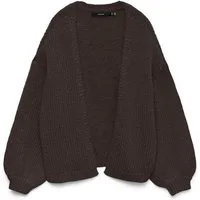 Vero Moda Strickjacke VMMAYBE LS OPEN CARDIGAN GA REP Kunstfaser, oversize