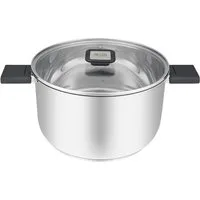 RESTO Kitchenware Kochtopf Anser, energiesparend und spülmaschinenfest, im Geschenkkarton, Edelstahl 18/10 (2-tlg), Geeignet für alle Herdarten, auch Induktion, mit klappbaren Griffen