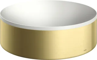 Hansgrohe Aufsatzwaschtisch AXOR Suite Basins&Bathtubs 300mm o.Hl.u.Ül weiss/brushed brass, 42000950 42000950